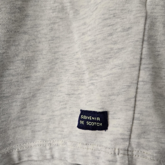 Scotch & Soda S Tan Long Sleeve Scoop Neck Tee Shirt Cotton Blend - Picture 5 of 7